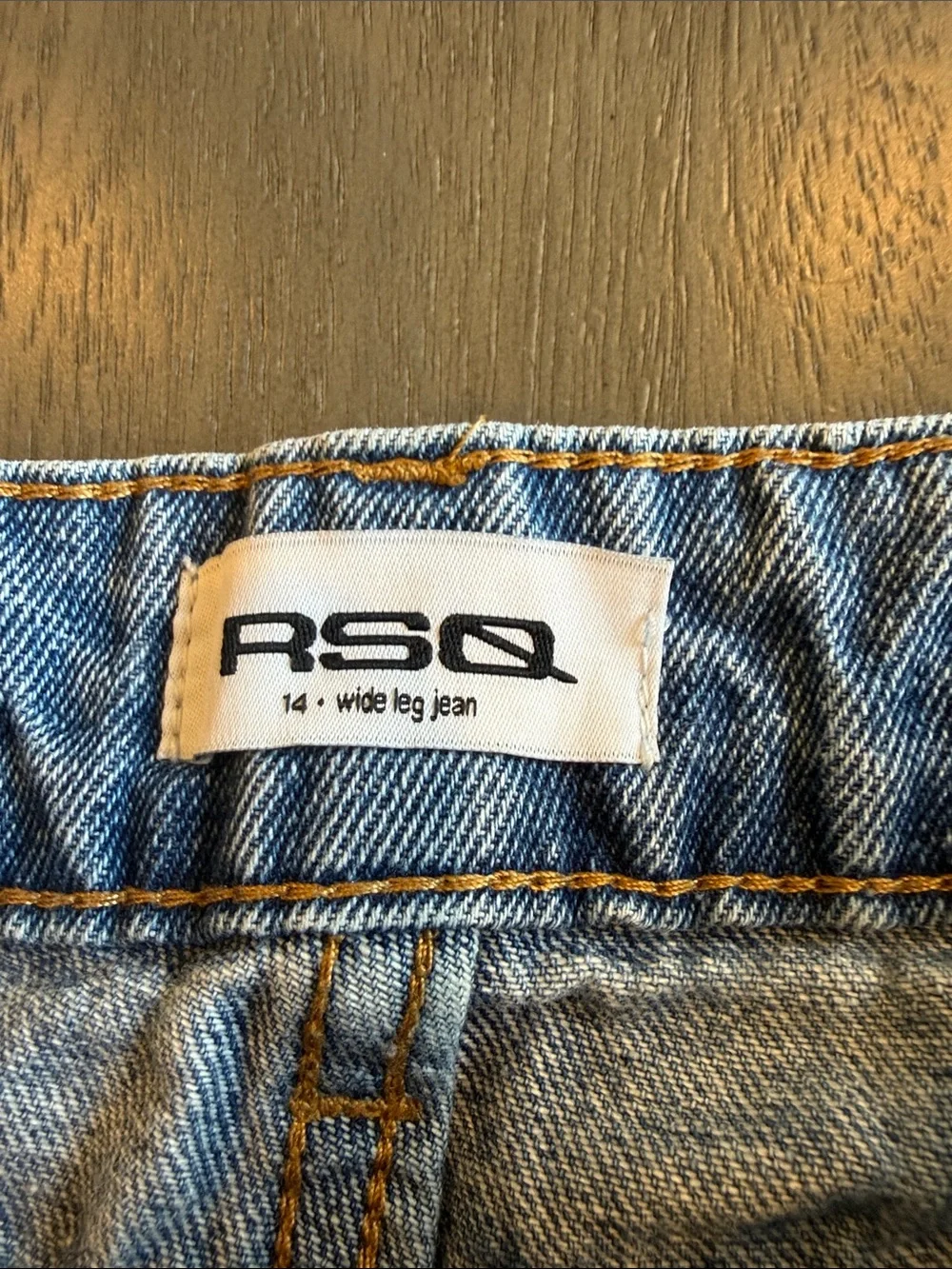 RSQ Light Blue Distressed Kids' Jeans with Ripped Knees